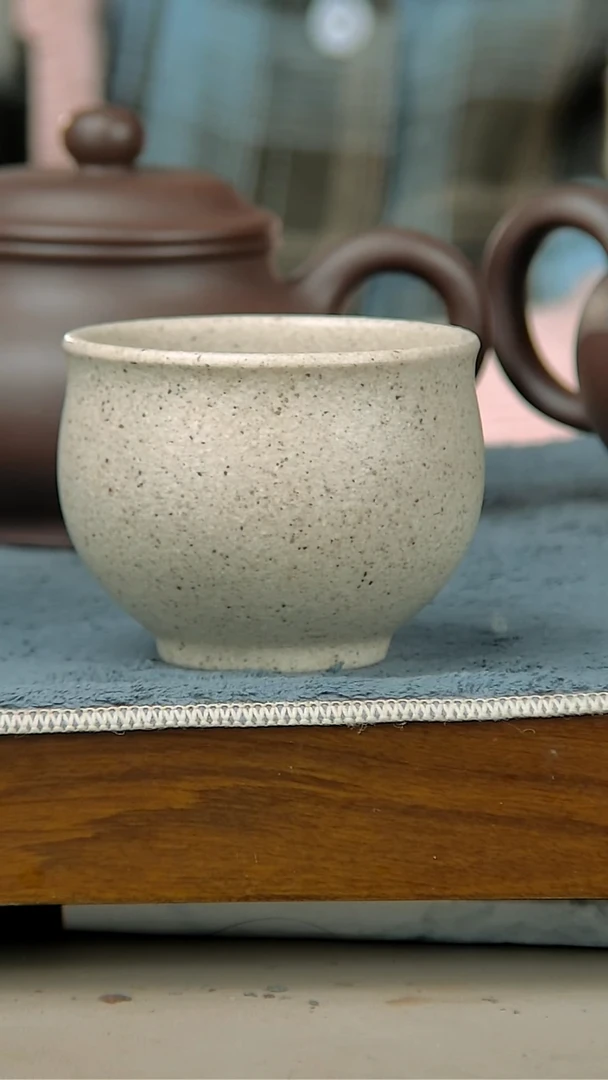 茶壶紫砂昆*白玉段杯子100