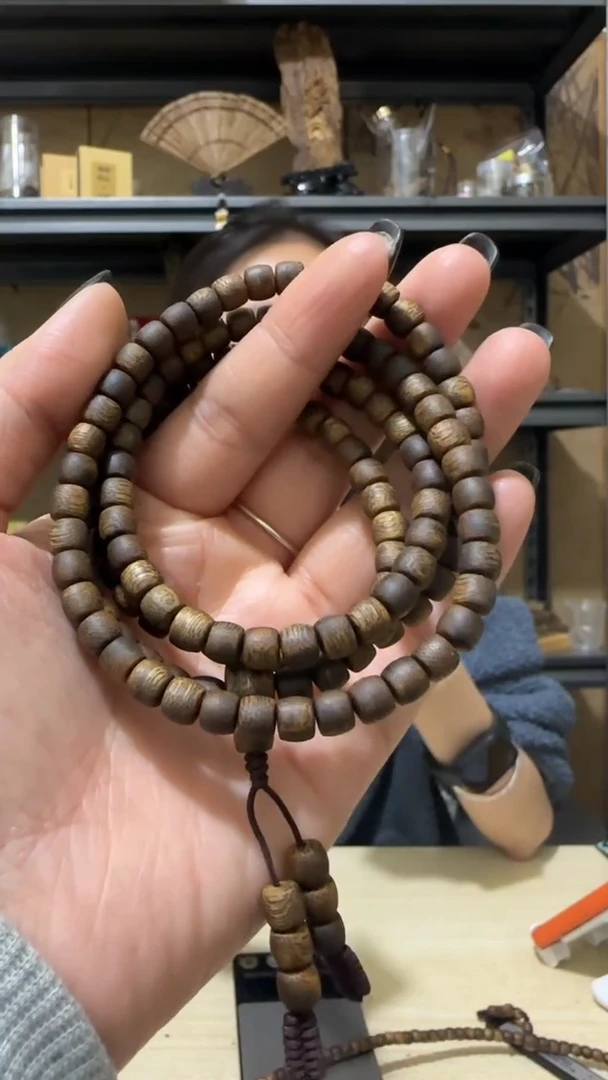 【闪购商品】沉香手串23号张勺子鼓珠多圈卡6多样性一条