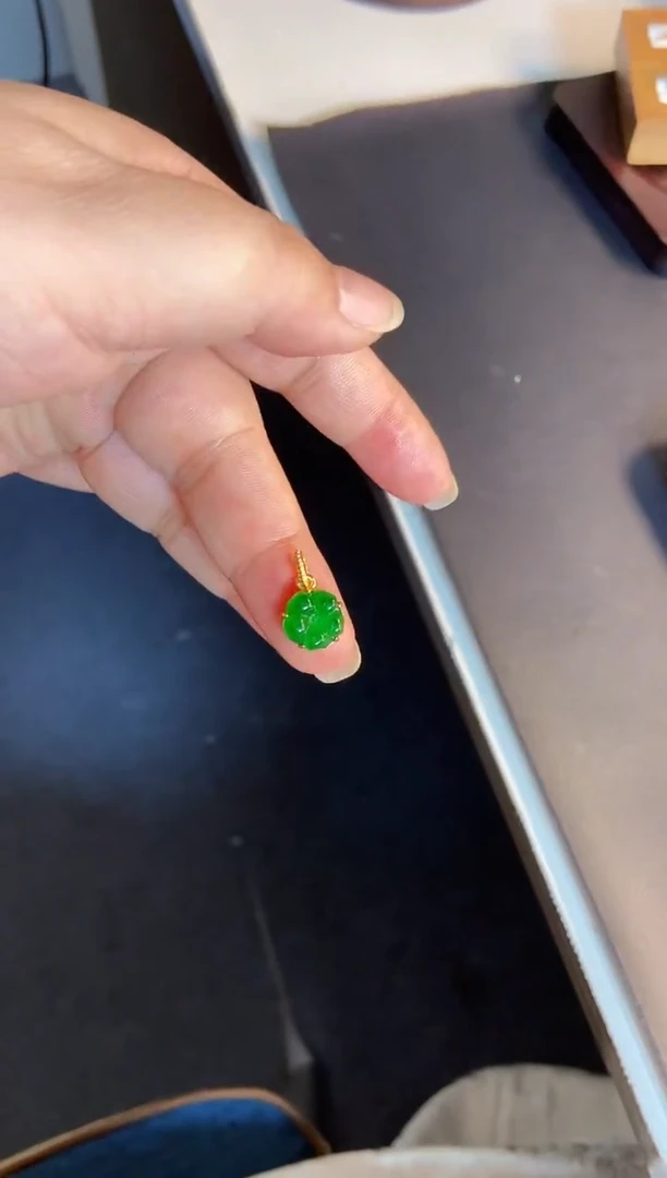 吊坠(不含链)银S925镶嵌翡翠1