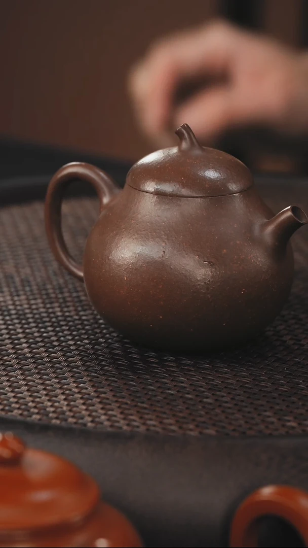 茶壶紫砂茄瓜 底槽清