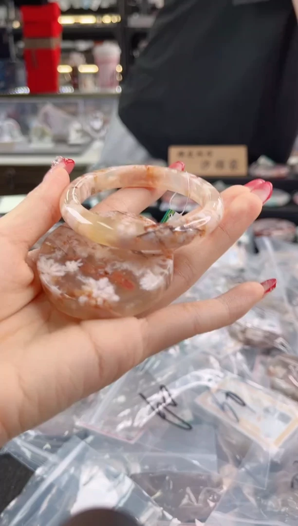 未镶嵌手镯石英质玉55圈口（赠品镯心）3528977