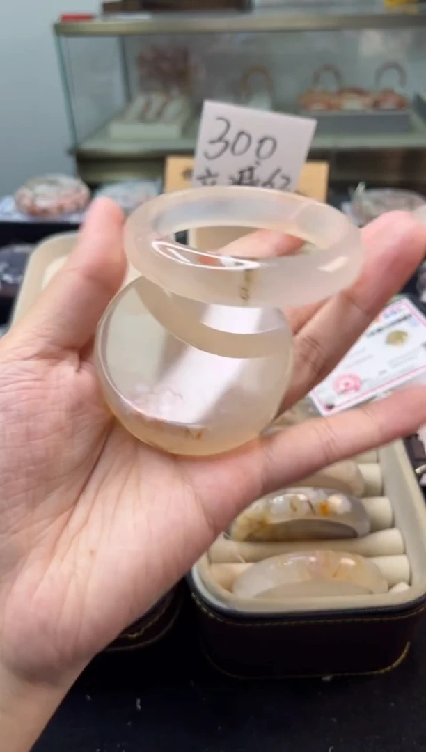 未镶嵌手镯石英质玉57圈口（赠品镯心）346893