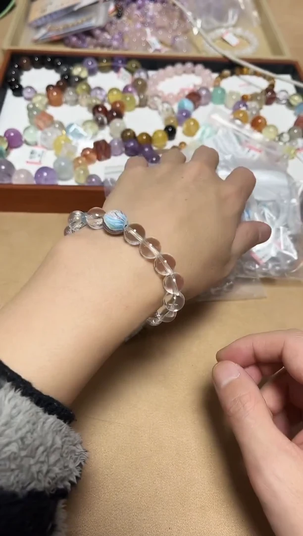 未镶嵌手链水晶22-13白水晶设计款手链