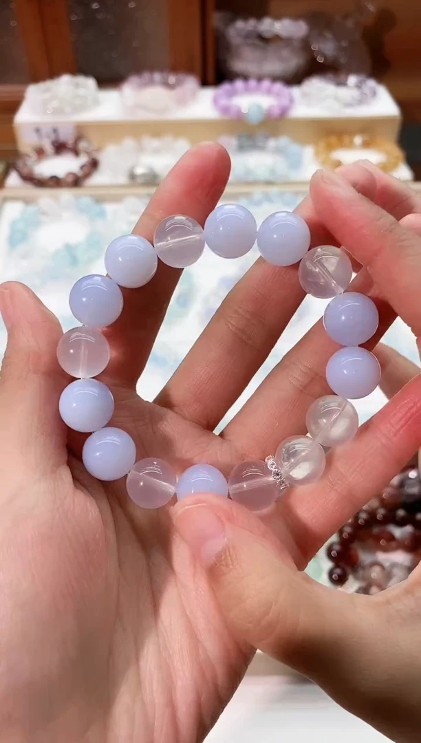 【闪购商品】水晶手串未镶嵌蓝玛瑙手串