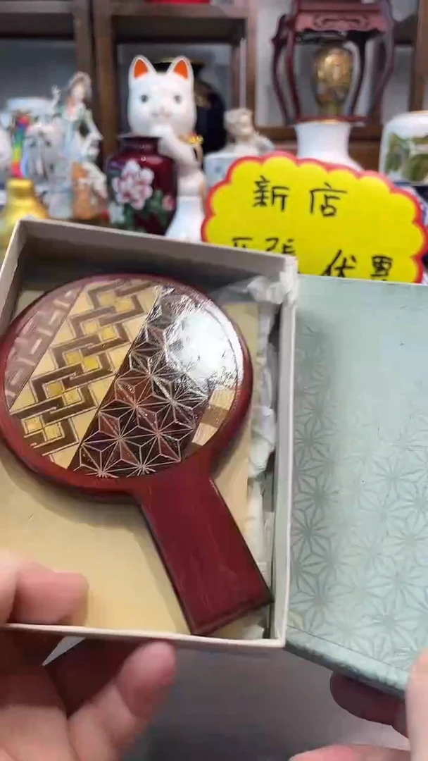 瓷片寄木细工手镜