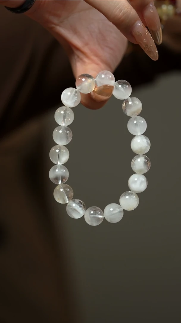 未镶嵌手串水晶白兔毛手串