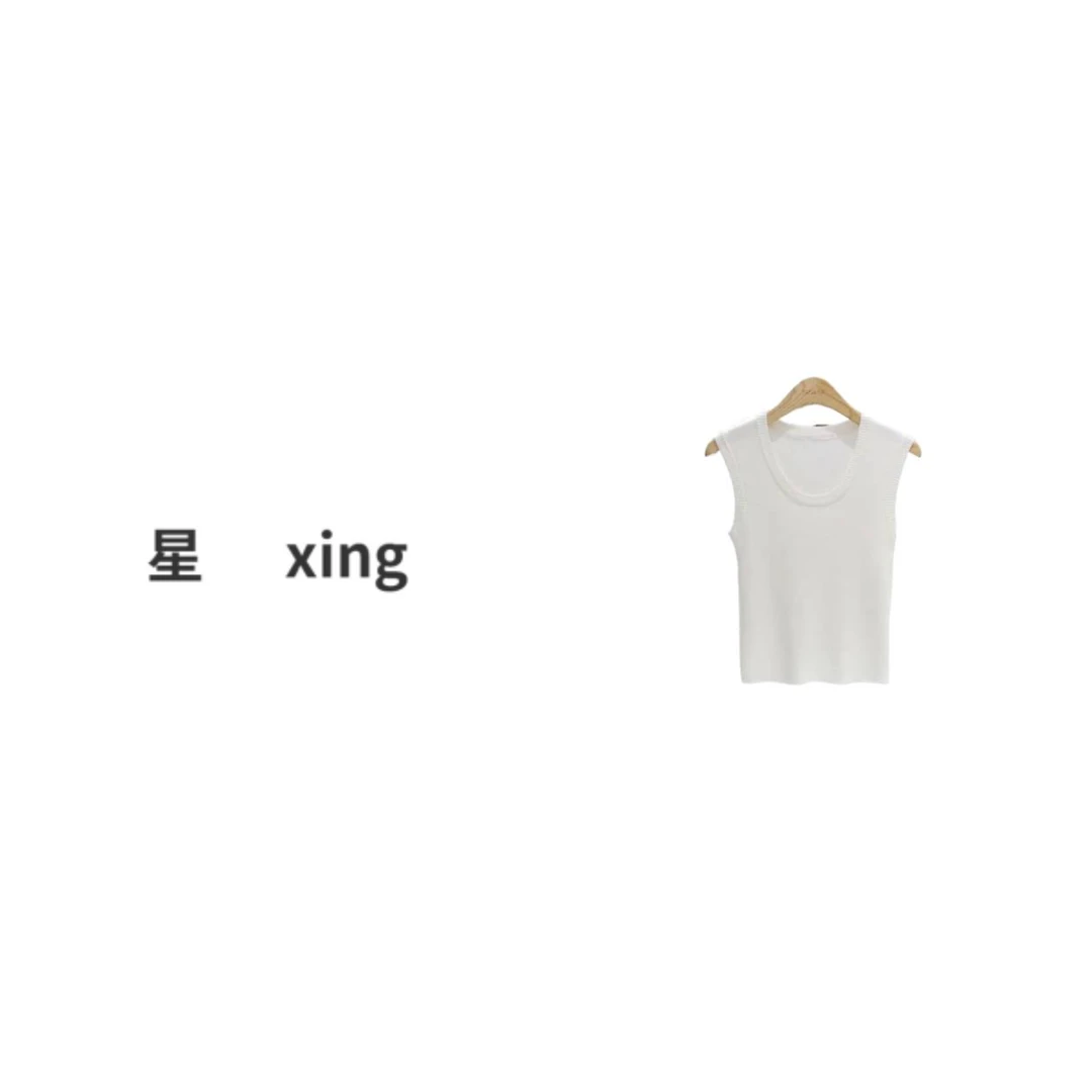 220春夏装套头无袖针织小背心52017