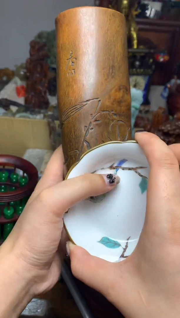 紫砂盖碗瓷器默认微瑕瓷器