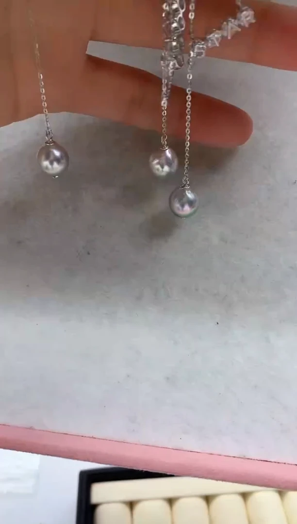 套链银S925镶嵌海水珍珠多样性发其一