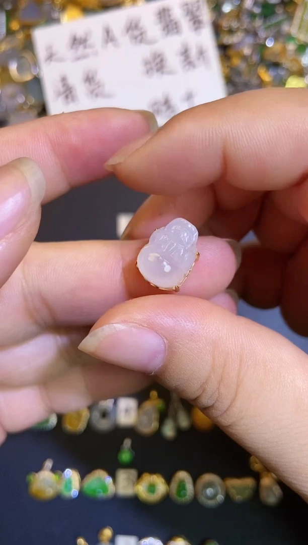 吊坠(不含链)银S925镶嵌翡翠1