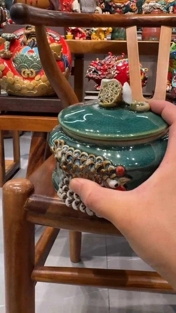 陶瓷简**丶有瑕疵小鸡罐一个