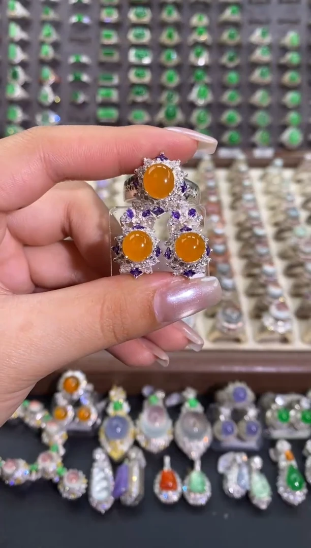 未镶嵌戒指翡翠天然缅甸A货翡翠未镶嵌 粉丝福利