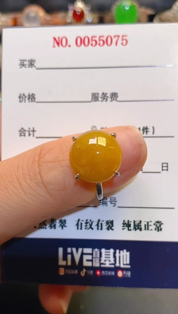银S925镶嵌翡翠耳饰天然