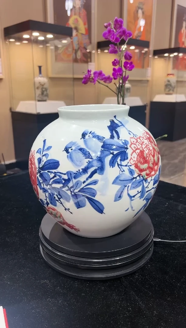 盘瓷崔景哲-瓷器-b小-笑口常开