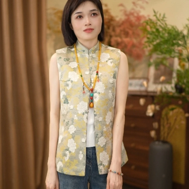 2025春季新款新中式国风改良显瘦马夹HS23610