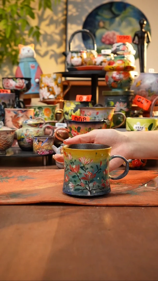 瓷片景德镇手工手绘766