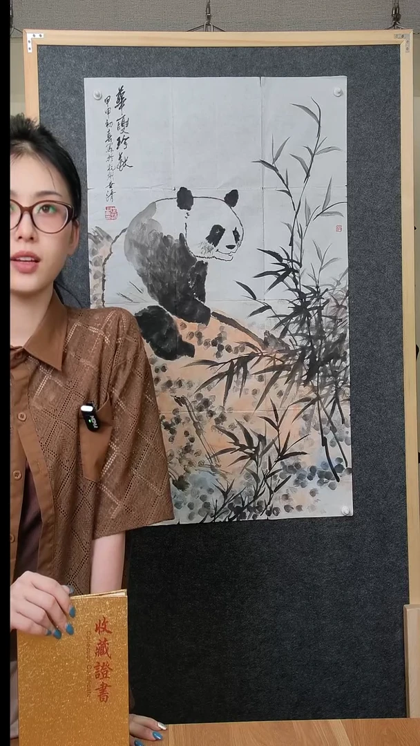 书法洪老师6尺花鸟画