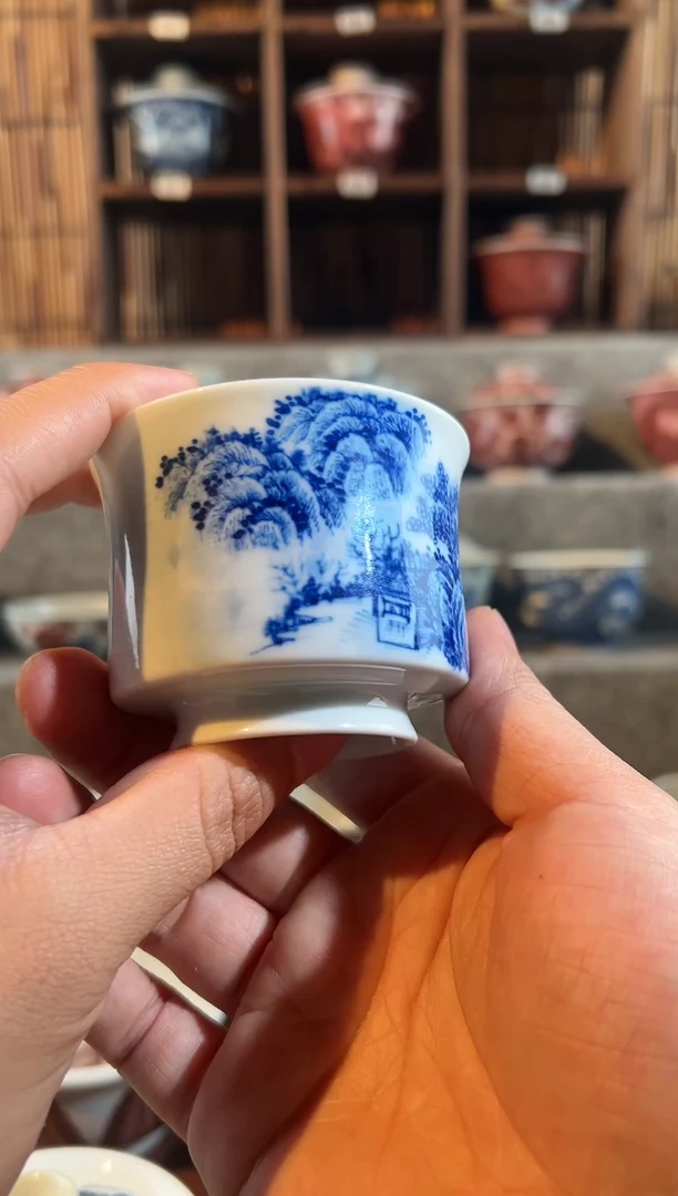 【闪购商品】天禄言瓷山水杯子