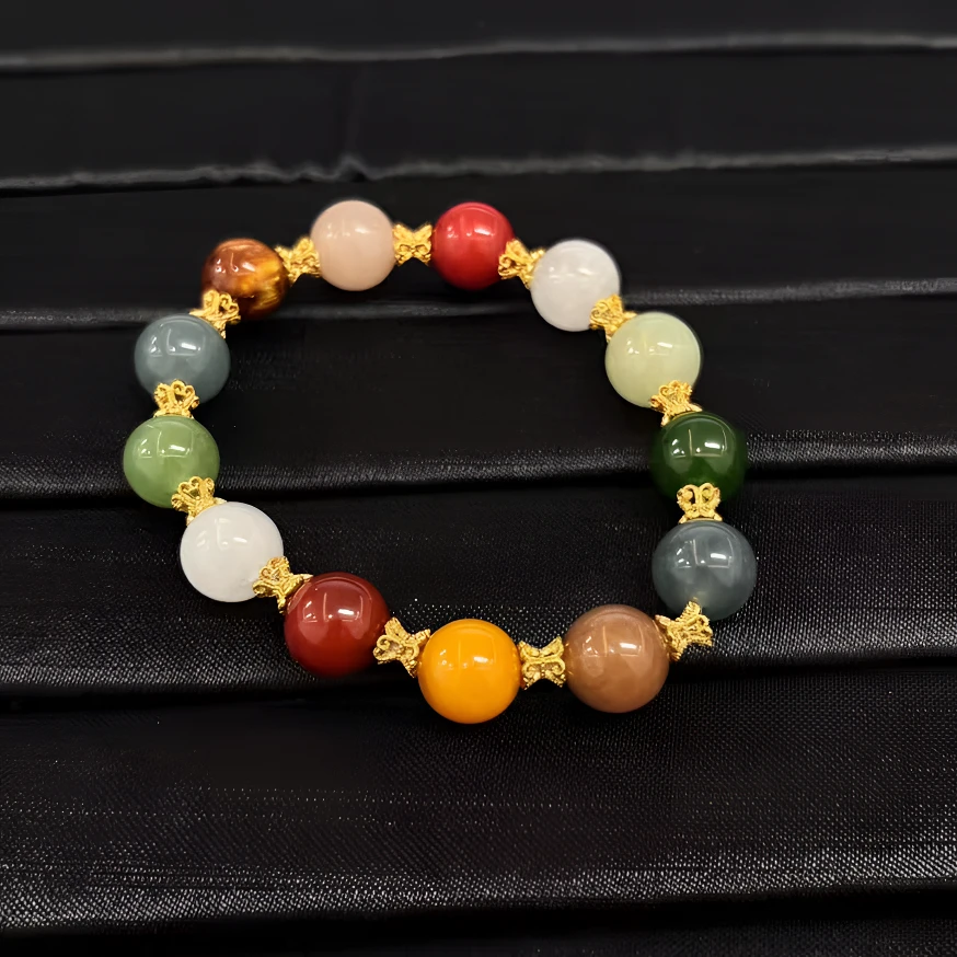 和田玉多宝手串设计款卡10mm+*（多样性单个发货）