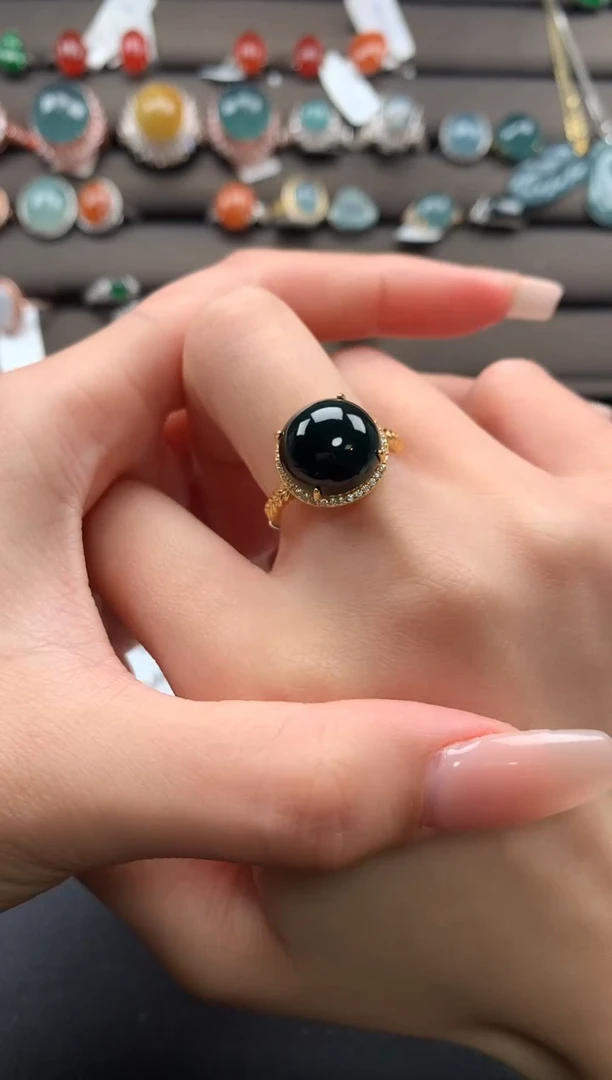 【闪购商品】翡翠戒指银S925镶嵌132312312