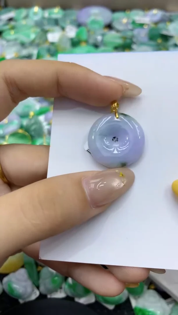 颈饰未镶嵌翡翠天然缅甸翡翠A货
