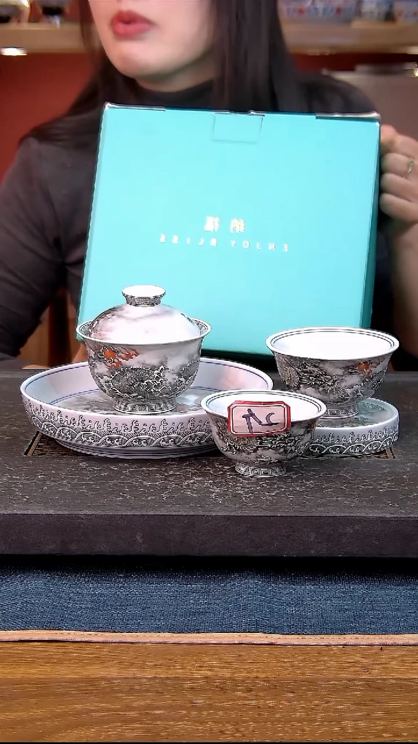 礼盒款6件套 白瓷陶瓷茶具