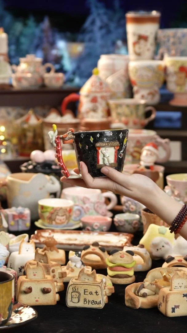 其他陶景德镇釉下彩手绘设计师款陶瓷