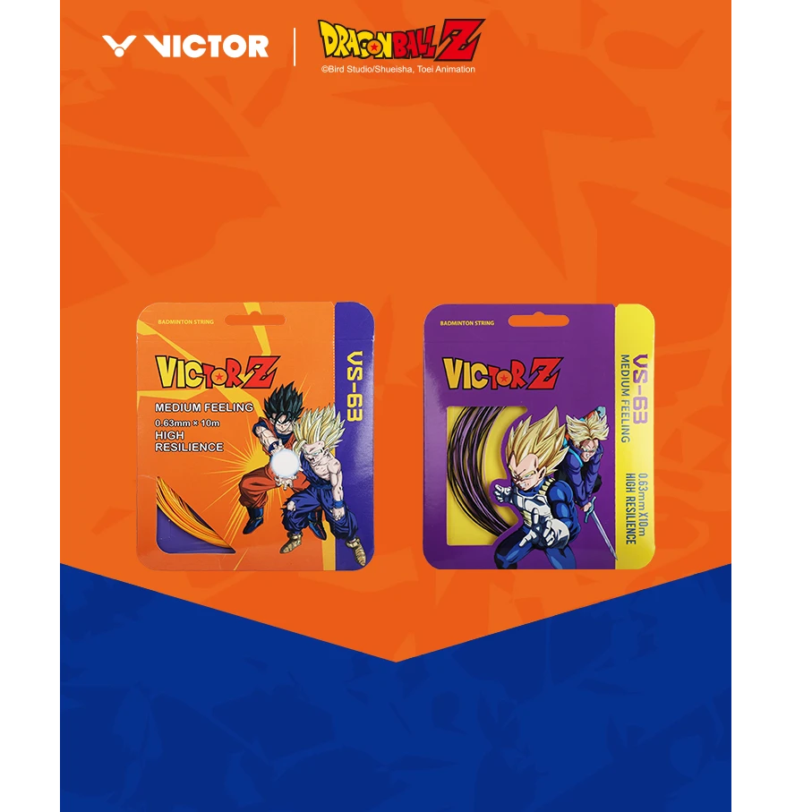 VICTOR/威克多胜利羽毛球线龙珠Z联名系列高弹羽拍线VS-63DBZ