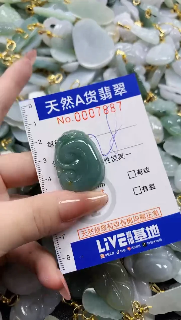 颈饰未镶嵌翡翠天然A货翡翠