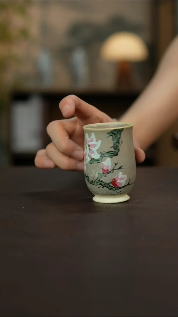景德镇陶瓷杯碗柴烧多人