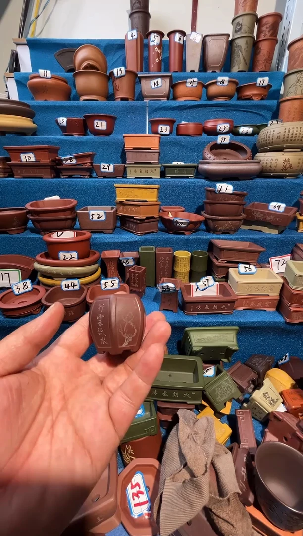 【闪购商品】紫砂紫砂花盆3*4