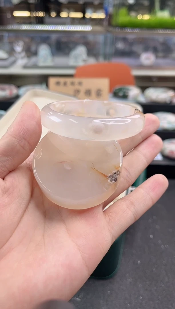 未镶嵌手镯石英质玉57圈口 （赠品镯心）366526