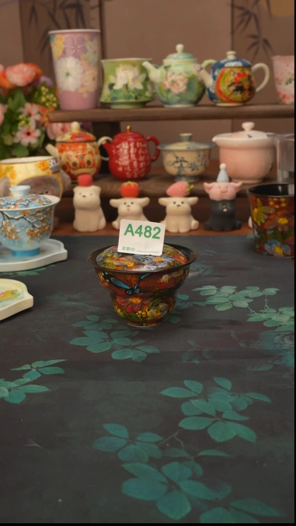 贰俩 莫奈的花园盖碗482