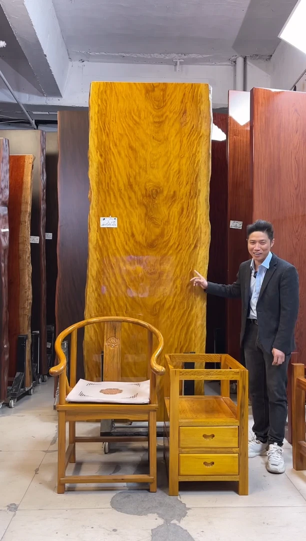 B9-006非洲楠木260*96*8.6+1主4客2茶+黄柜体支架*2