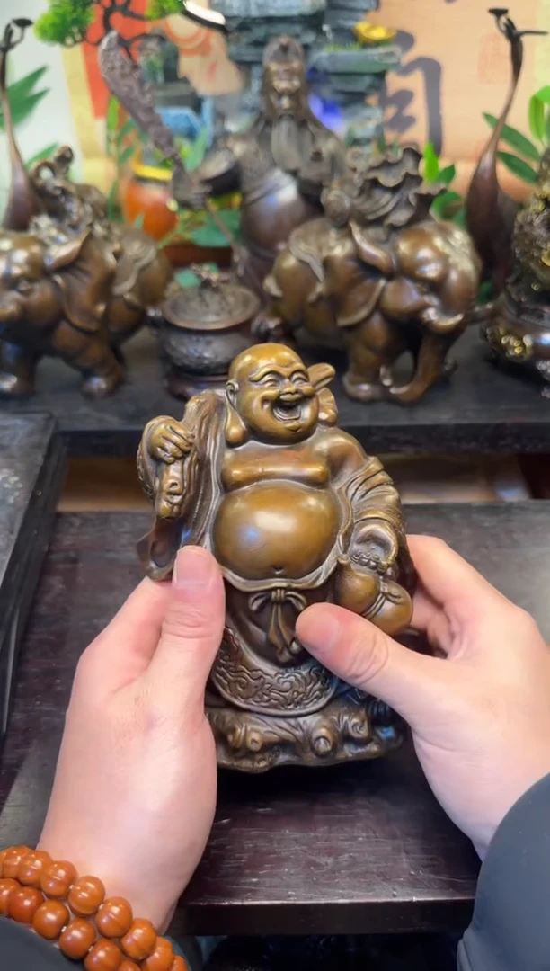 买铜就来旺铜杂货铺！（大肚弥勒）