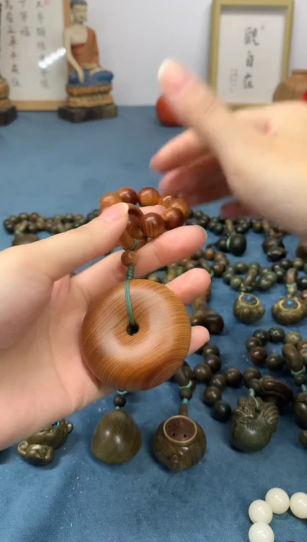 【闪购商品】柏木（崖柏）把件高油料 平安扣