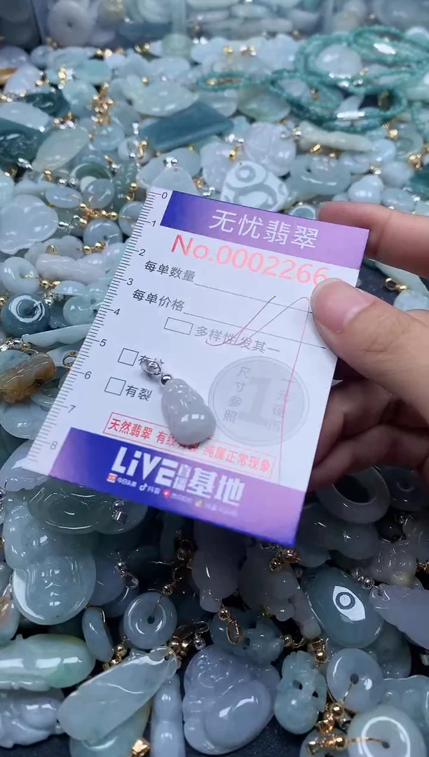 翡翠未镶嵌吊坠(不含链)2266