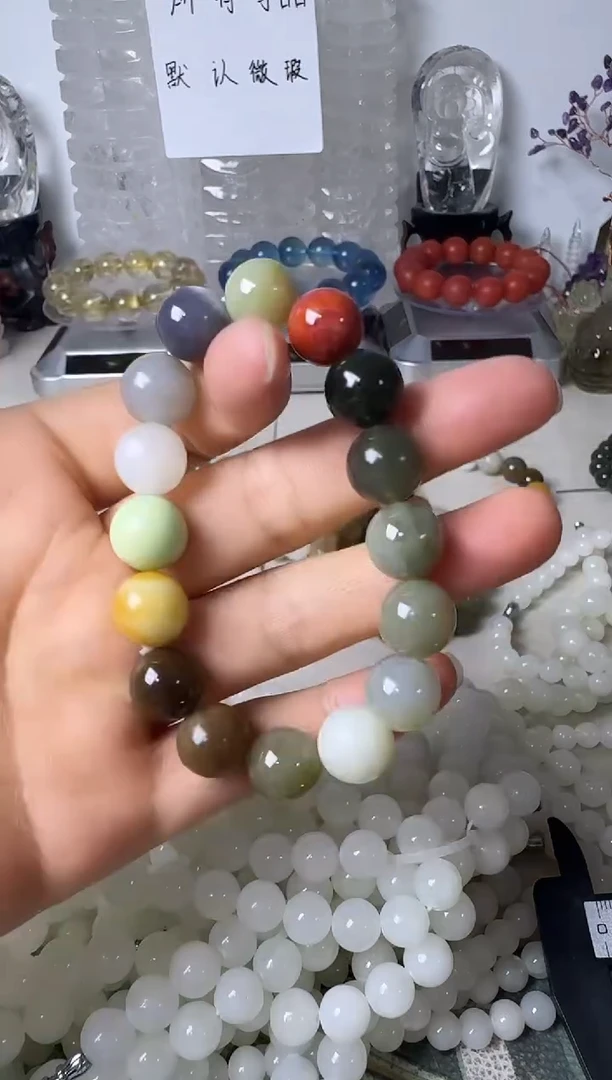 未镶嵌手链和田玉矿坑微瑕