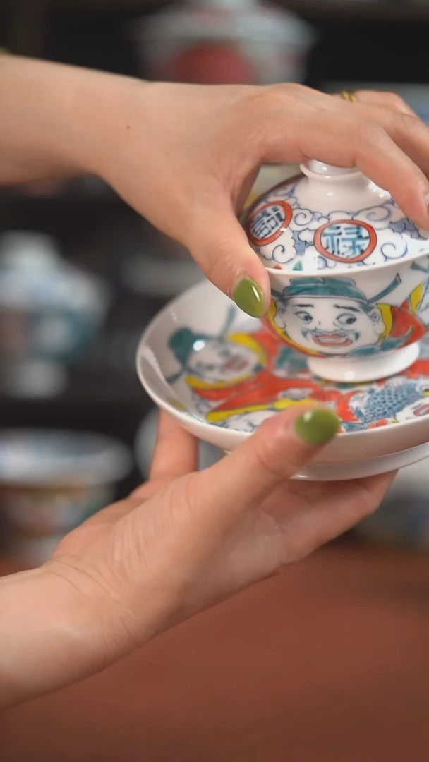 昨明　盖碗+壶承　（宠粉福利）