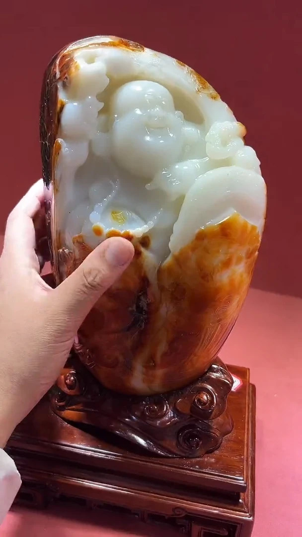 未镶嵌和田玉把件旭****。和田玉