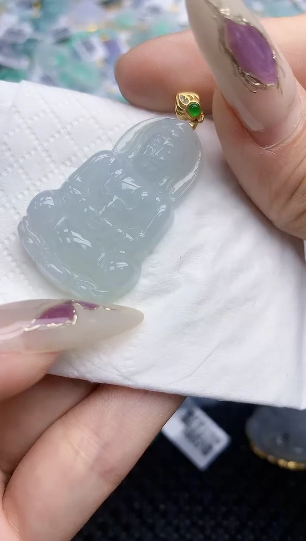 翡翠挂件未镶嵌天然翡翠A货