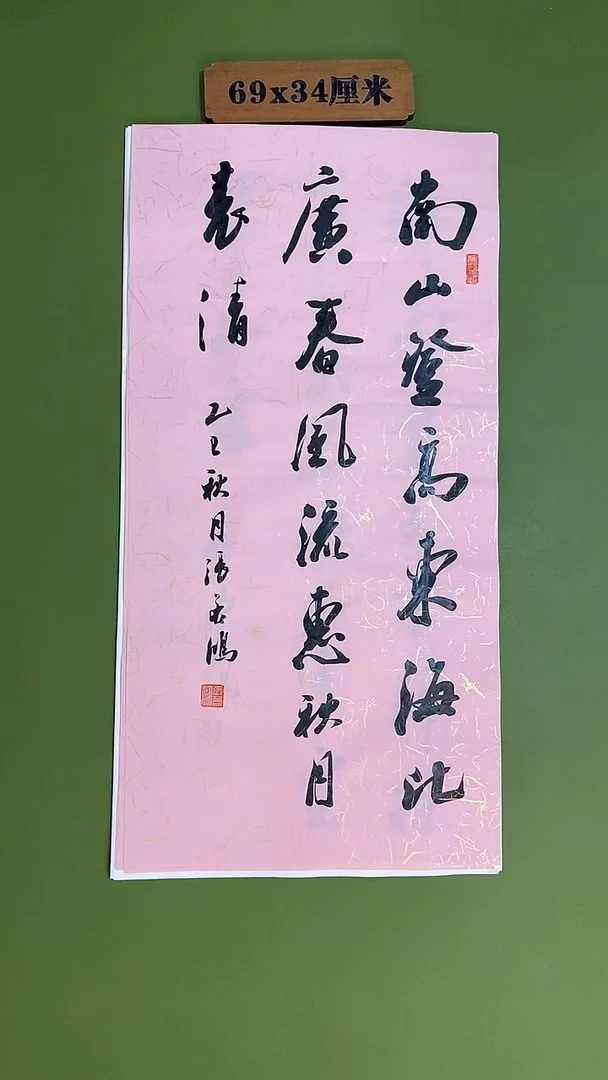 书法书法 张若鸿 尺寸69cm*34cm