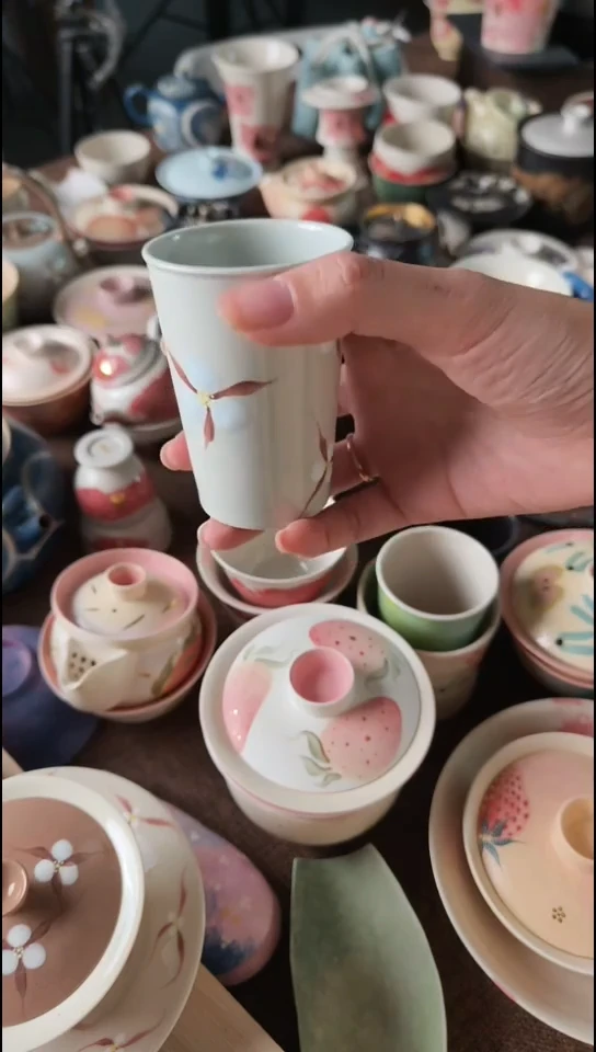 超级好看的木棉花可乐杯