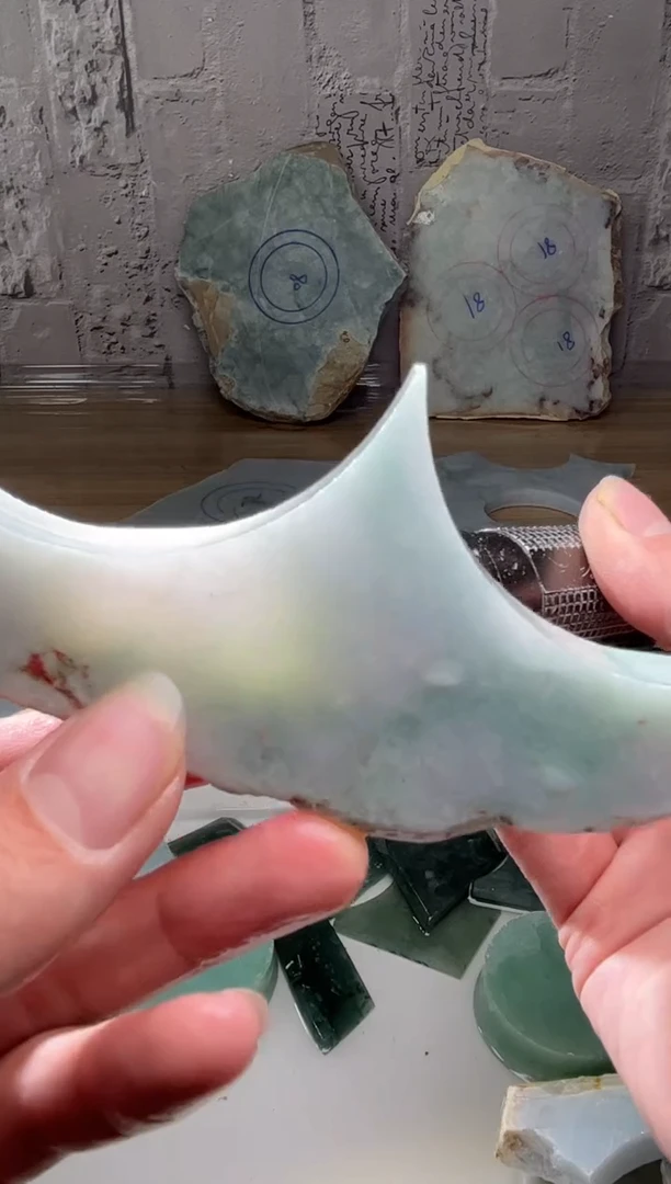 裸石翡翠天然翡翠A货古 南080