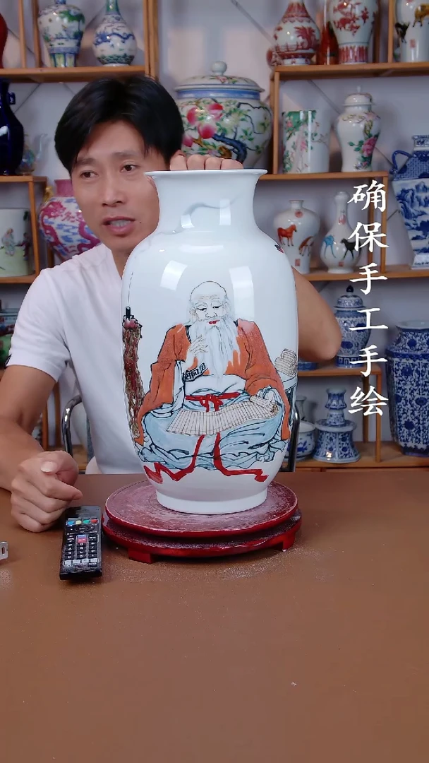 摆件景德镇手工手绘陶瓷摆件34