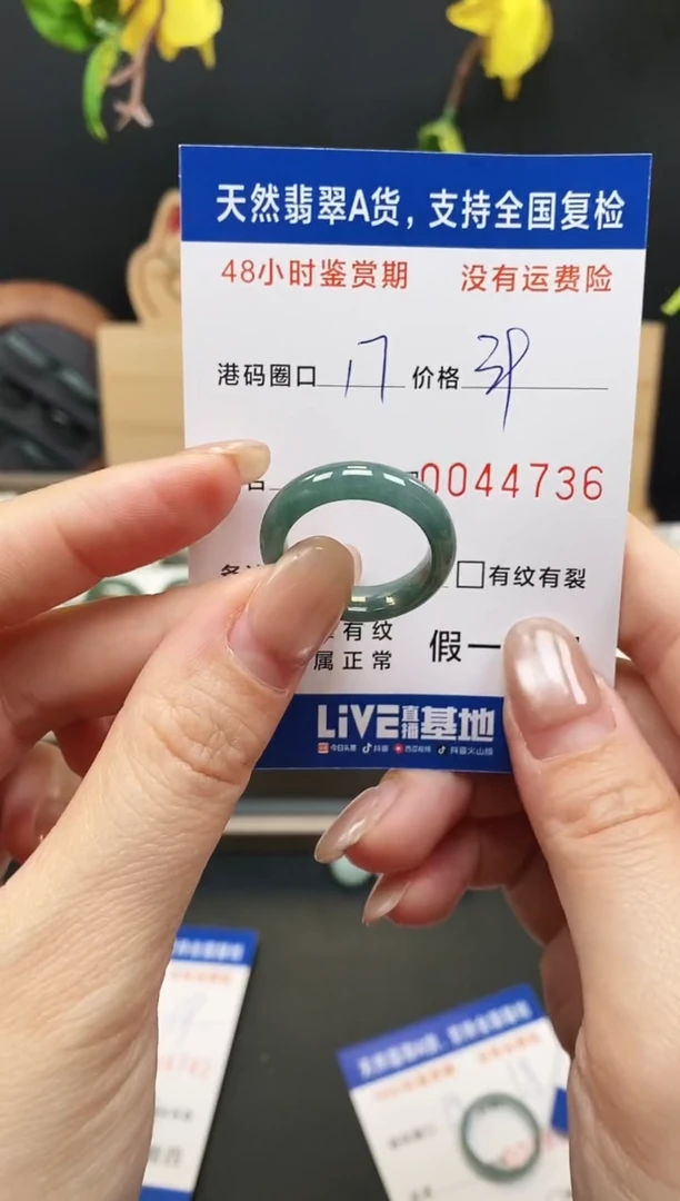 未镶嵌戒指翡翠4736