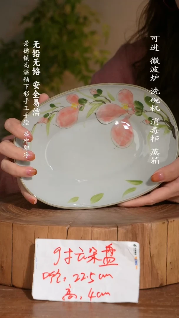 碗陶瓷景德镇高温瓷釉下彩手绘陶瓷