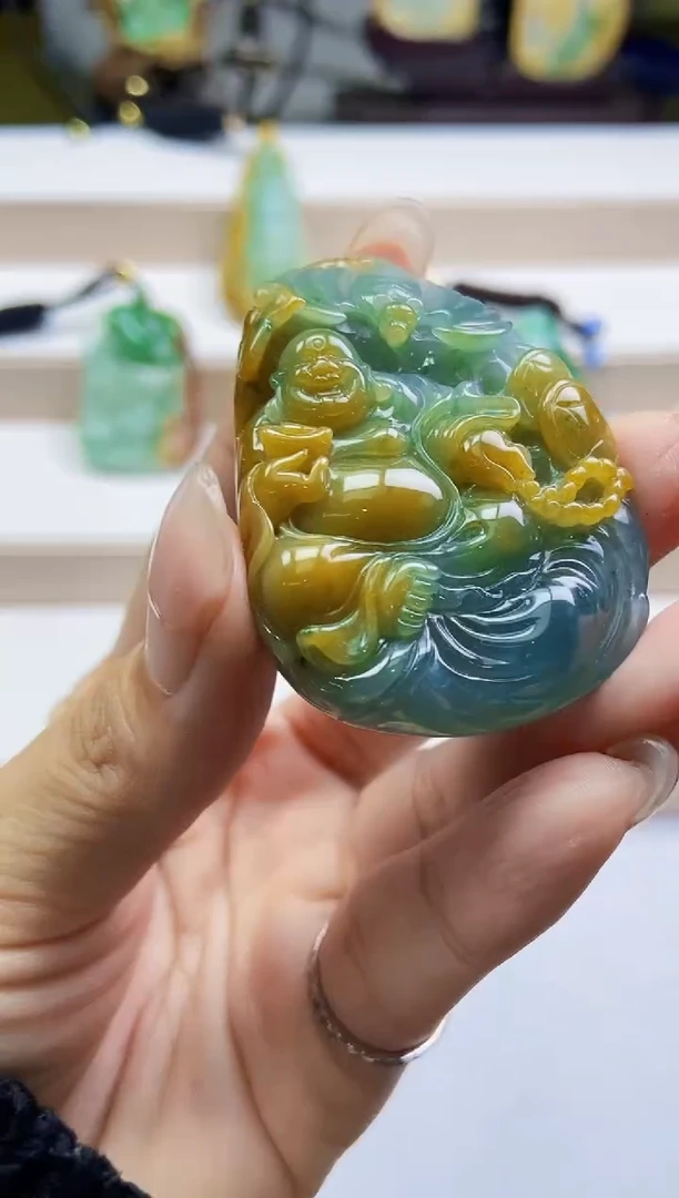 颈饰未镶嵌翡翠翡翠A货