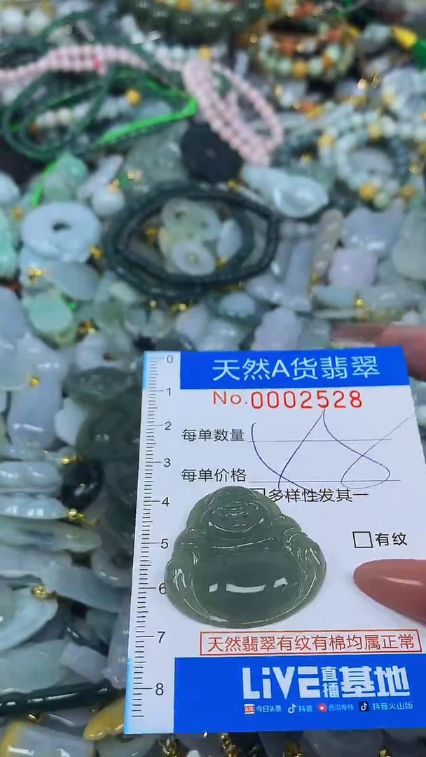 颈饰未镶嵌翡翠净货挂件-2528