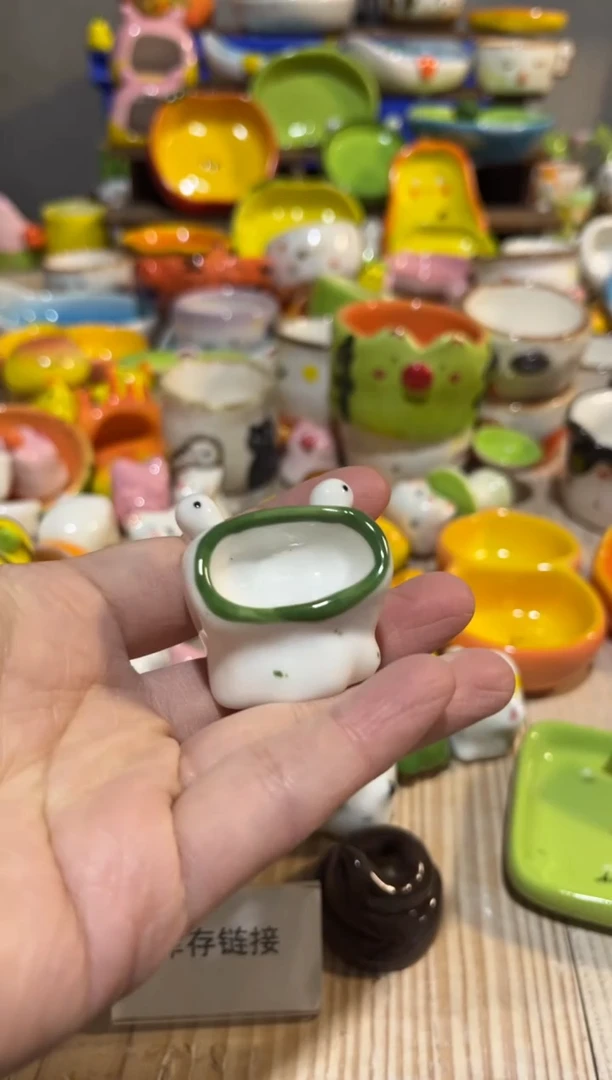 140手绘釉下彩微瑕陶瓷